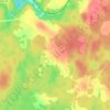 Топографическая карта Буслово, высота, рельеф