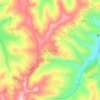 Топографическая карта སྟག་འཚེར། 红崖, высота, рельеф
