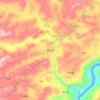 Топографическая карта 钟山乡, высота, рельеф
