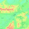 Топографическая карта Shangsi County, высота, рельеф