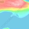 Топографическая карта Восточный Кильдин, высота, рельеф