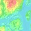 Топографическая карта Bobcaygeon, высота, рельеф
