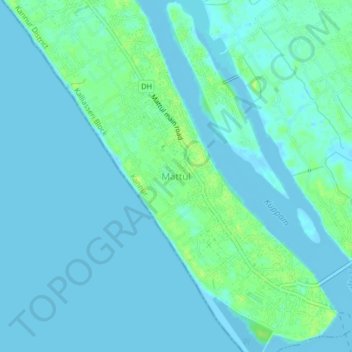 Топографическая карта Mattul, высота, рельеф