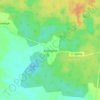 Топографическая карта Залешаны, высота, рельеф