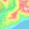 Топографическая карта Казах, высота, рельеф