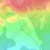 Топографическая карта Окладнево, высота, рельеф