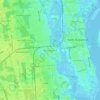 Топографическая карта West Augustine, высота, рельеф
