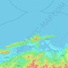 Топографическая карта 沖黒島, высота, рельеф