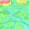 Топографическая карта Pontyclun, высота, рельеф