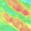 Топографическая карта Зелёный Холм, высота, рельеф