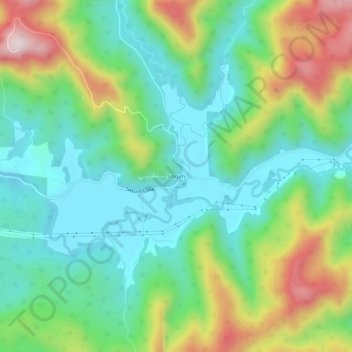 Топографическая карта Sitkum, высота, рельеф