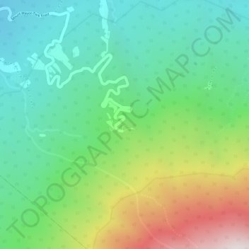 Топографическая карта Mayon Skyline, высота, рельеф