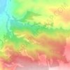 Топографическая карта Долина Очарования, высота, рельеф