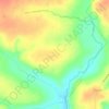 Топографическая карта грива Овечкина, высота, рельеф