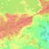 Топографическая карта Йоутсено, высота, рельеф