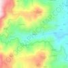 Топографическая карта Enxerto, высота, рельеф