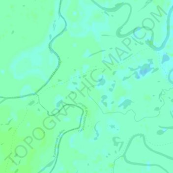 Топографическая карта урочище Тузовские Бугры, высота, рельеф