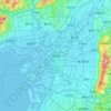 Топографическая карта 大阪市/大阪, высота, рельеф