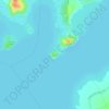 Топографическая карта Гулязи, высота, рельеф