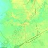 Топографическая карта Нежин, высота, рельеф