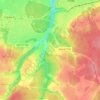 Топографическая карта Малое Сареево, высота, рельеф