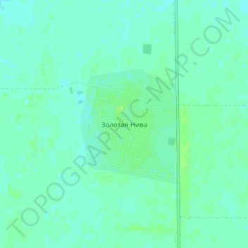 Топографическая карта Золотая Нива, высота, рельеф