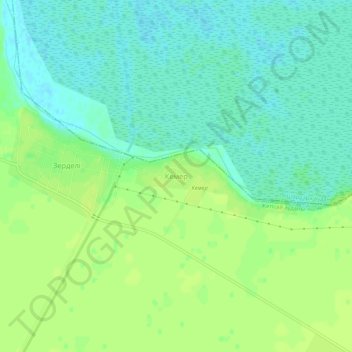 Топографическая карта Кемер, высота, рельеф