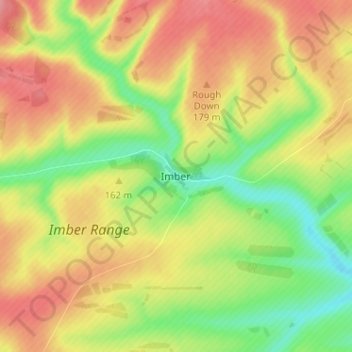 Топографическая карта Imber, высота, рельеф