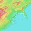 Топографическая карта Grand Portage, высота, рельеф