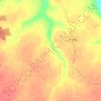 Топографическая карта Меньшиково, высота, рельеф