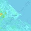 Топографическая карта Kourou, высота, рельеф