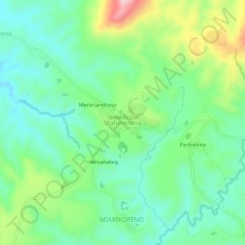 Топографическая карта Mahavelona, высота, рельеф