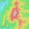 Топографическая карта 冠山, высота, рельеф