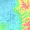 Топографическая карта Salt Lake City, высота, рельеф