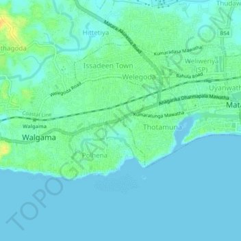 Топографическая карта Pamburana, высота, рельеф