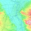 Топографическая карта Гиза, высота, рельеф