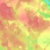Топографическая карта Нара, высота, рельеф