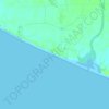 Топографическая карта Playa Las Hojas, высота, рельеф