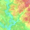 Топографическая карта Красноармейск, высота, рельеф