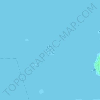 Топографическая карта Saint Joseph Sound, высота, рельеф