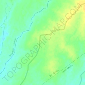 Топографическая карта Zaldivar, высота, рельеф