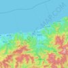 Топографическая карта 猫島, высота, рельеф