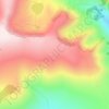 Топографическая карта Вид с горы на долину, высота, рельеф