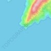 Топографическая карта Cape Le Grand, высота, рельеф