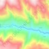 Топографическая карта 机拉, высота, рельеф