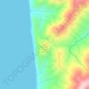 Топографическая карта Сапун-Гора, высота, рельеф