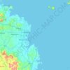 Топографическая карта Round Top Island, высота, рельеф