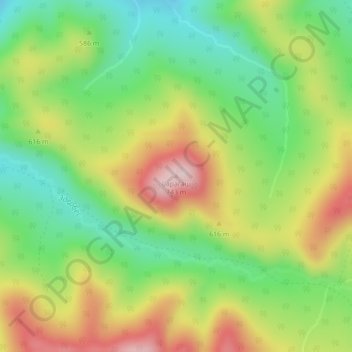Топографическая карта Сарагаш, высота, рельеф