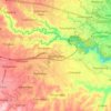 Топографическая карта Manonjaya, высота, рельеф