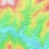 Топографическая карта Водопад Шаджатмаз, высота, рельеф